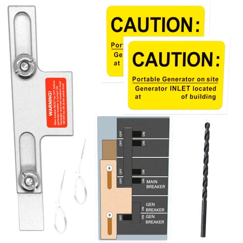 Jyxka Generator Interlock Kit Suitable for Square D Generator Interlock Kit for Homeline Meter Main 150 or 200 amp Breaker