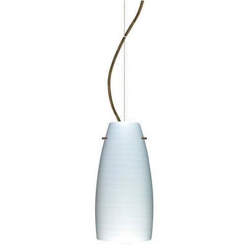 Besa 1KX-1512KR-BR Contemporary Modern One Light Pendant from Tao Collection in Bronze/Dark Finish,