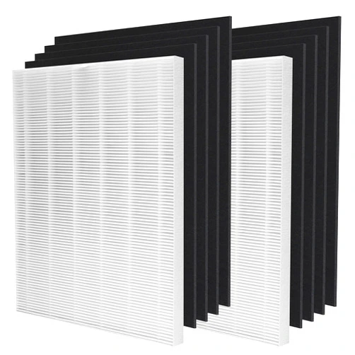 Hichoryer D360 True HEPA Replacement Filter D3, Compatible with Winix D360 Air Purifier, Part Number 1712-0101-02, 2 H13 True HEPA Filters & 8 Activated Carbon Filters