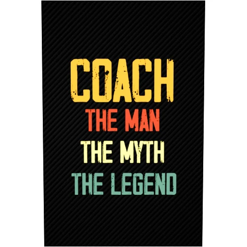 By Mou Be (Author) Coach The Man The Myth The Legend: Blank Lined Journal Notebook Planner - Coach Gifts For Men Retro Coach Dad Diary