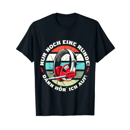 Zocker Geschenk Headset Zocken Gamer Geschenkideen Nur noch eine Round Funny Gamer Saying Gift Idea T-Shirt