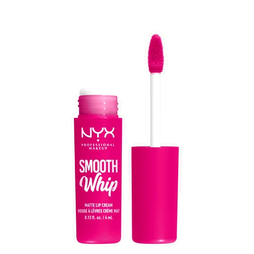 NYX PROFESSIONAL MAKEUP Smooth Whip Matte Lip Cream, Long Lasting, Moisturizing, Vegan Liquid Lipstick - Bday Frosting (Violet Red)
