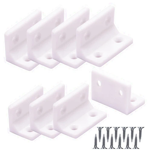 TSGANGY L Brackets Corner Bracket, Right Angle Bracket 48PCS Bracket Corner Brace Sets for Shelves Wood Furniture Cabinet Chair Drawer for Fence Fixing and Furniture Reinforcement