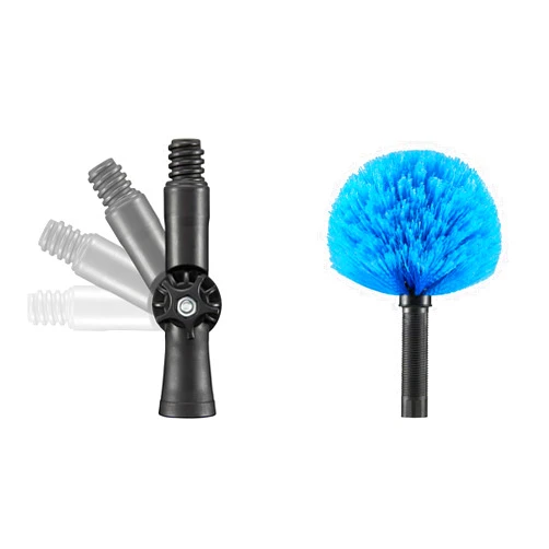 Hicavar Screw on Cobweb Duster Head and Angle Adaptor for Pole (Pole Not Included)