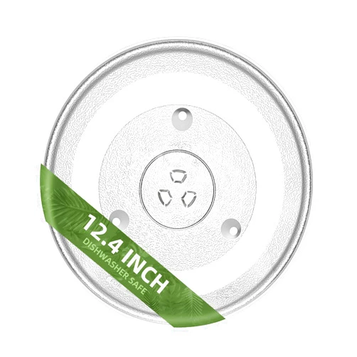 Gemroom 12.4 inch microwave glass turntable for 12570000008334 Panasonic microwave glass plate Compatible with FFMV1645 series Frigidaire Microwave and 12 3/8 JES1145 series GE microwave plate WB48X30612
