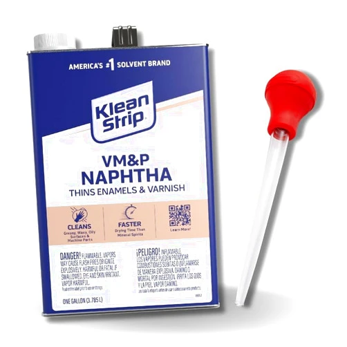 GROVE Klean Strip Vm&p Naphtha Solvent Fluid - Naptha Fluid Thins Enamels & Varnish - Naptha is Fast Drying & Cleans Oil, Waxy, & Grease Surfaces - Comes with Precision Baster by Grove, 1 gal