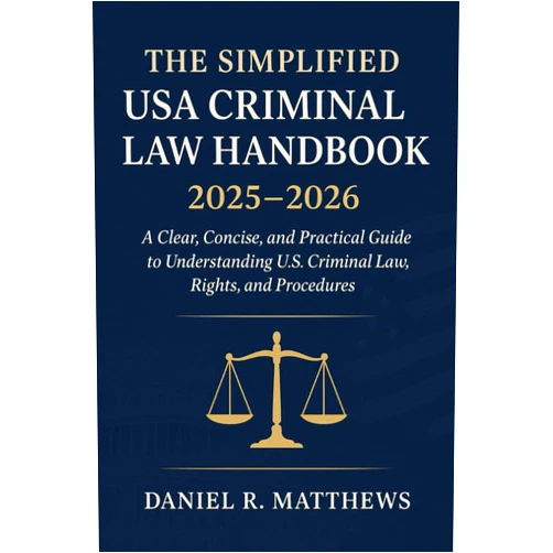 Daniel R. Matthews The Simplified USA Criminal Law Handbook 2025 - 2026: A Clear, Concise, and Practical Guide to Understanding U.S. Criminal Law, Rights, and Procedures