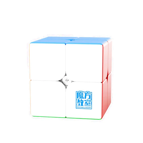Moyu Meilong 2M 2x2 Magnetic Speed Cube, Adjustable Elasticity Magic Cube with Stickerless Shape Moves Quickly and Smoothly, Brain Teasers for Kids & Puzzle Boxes Classic Game