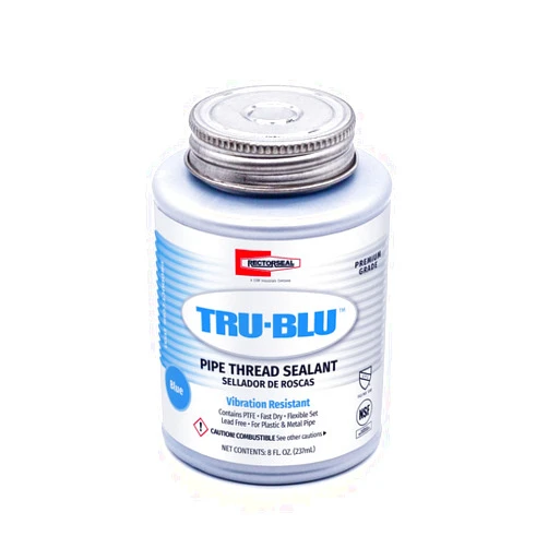 Rectorseal 31551 1/2 Pint Brush Top Tru-Blu Pipe Thread Sealant , Blue, 8 Oz.