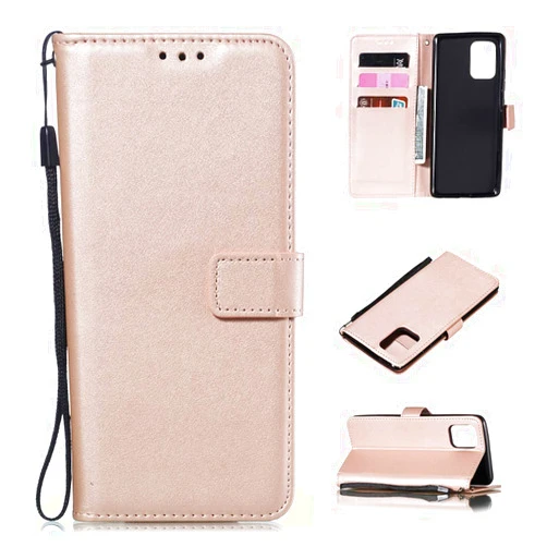 Asuwish Compatible with Samsung Galaxy S10 Lite Wallet Case and Credit Card Holder Slot Kickstand Folio Flip Cell Accessories Hybrid Phone Covers for Glaxay S10lite S 10 10s Galaxies A91 Rose Gold