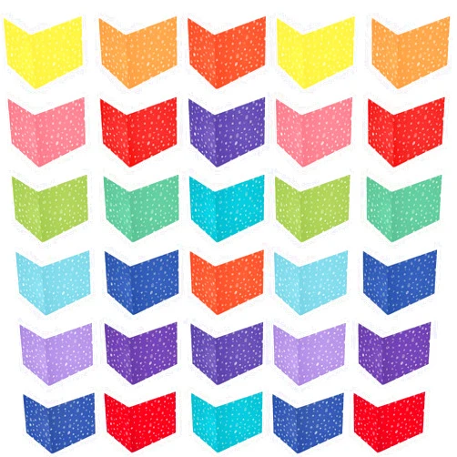 Sherr 30 Pcs School Privacy Boards Bulk for Student Colored Desk Trifold Divider Panels Privacy Partition Folders for School Student Teacher Desks, 15.8 x 13.4 x 11.81 Inches(Fresh Style)