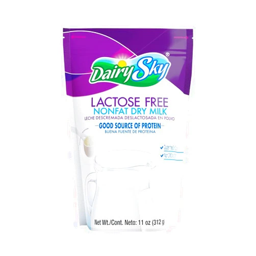 DairySky Lactose Free Milk Powder 11 oz - Skim Milk Powder, Non GMO Fat Free for Baking & Coffee, Kosher with Protein & Calcium | Great Substitute for Liquid Milk | RBST Hormone-Free (110z-New)