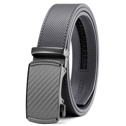 CHAOREN Leather Ratchet Belt Men - Customizable Fit, Effortless Style (35mm)