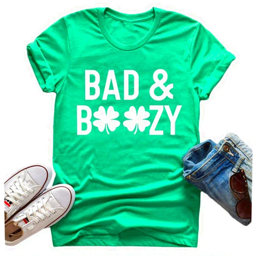 Tasuxe St Patricks Day Shirt Women Shamrock Lucky T-Shirts Irish Festival Holiday Tee Tops