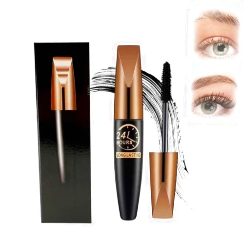 BusyLive 4D Silk Fiber Lash Mascara, 2026 NEW Lengthening and Thick, Black Fibre Mascaras, Waterproof Smudge Proof, Long Lasting, Fuller Lashes Amplify, All Day Exquisitely Full (1 PCS)