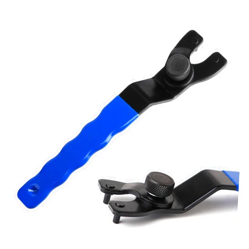 KINMINGZHU Adjustable Pin Wrench for Angle Grinder Machine,Grinder Spanner ​Wrench (Blue)