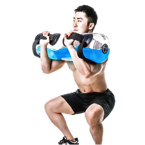WALAW Cylinder Water Training Bag with Water Weight Aqua Bag Clear Training Power Bag Ultimate core and Balance Workout Portable Stability