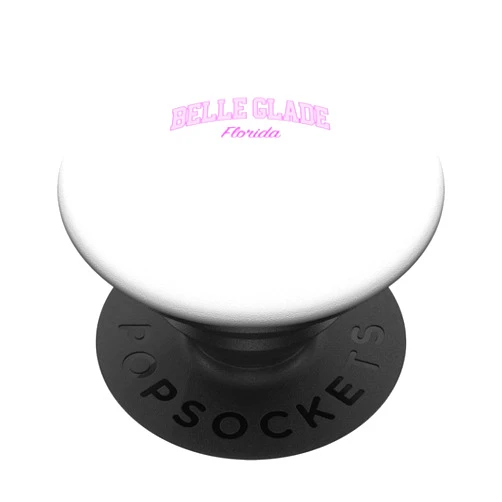 Florida Travel Tourism Designs Belle Glade, Florida, Vacation Throwback Pink PopSockets Standard PopGrip