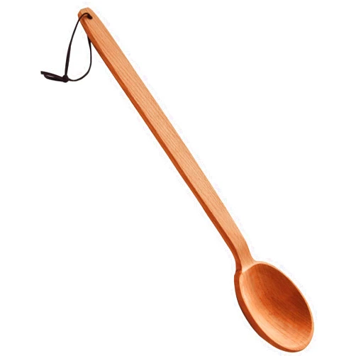 ECOSALL Heavy Duty Large Wooden Spoon 18-inch, Long Handle Cooking Spoon With a Scoop. Nonstick Big Spoon for Stirring, Mixing Cajun Crawfish Boil, Wall Décor. Super Strong Sturdy Giant Hardwood Spoon