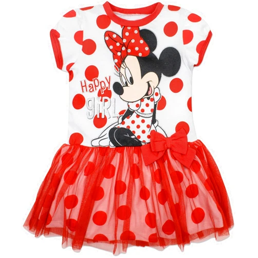 Disney Minnie Mouse Mickey Mouse Rainbow Tulle Dress Toddler to Big Kid