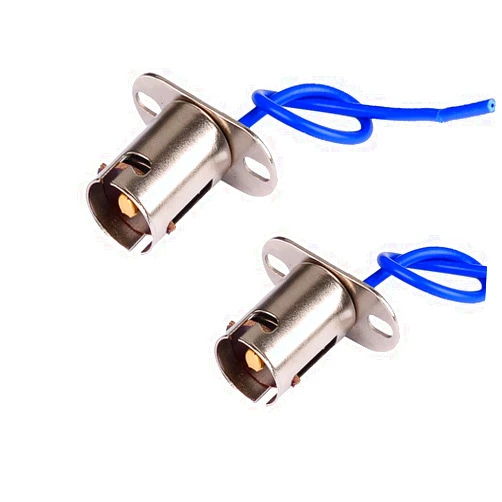 HUIQIAODS 1156 BA15s Bayonet Type Led Bulb Socket Car Lamp Holder for Single Contact Snap-in Socket Assembly for Car and Truck Tail Light
