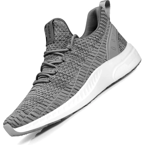 Feethit Mens Slip On Walking Shoes Blade Tennis Shoes Non Slip Running Shoes Lightweight Workout Shoes Breathable Mesh Fashion Sneakers