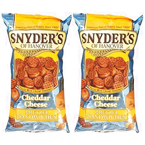 Snyder's of Hanover Pretzel Sandwiches - Cheddar Cheese - 8 oz - 2 Pack by Snyder's of Hanover