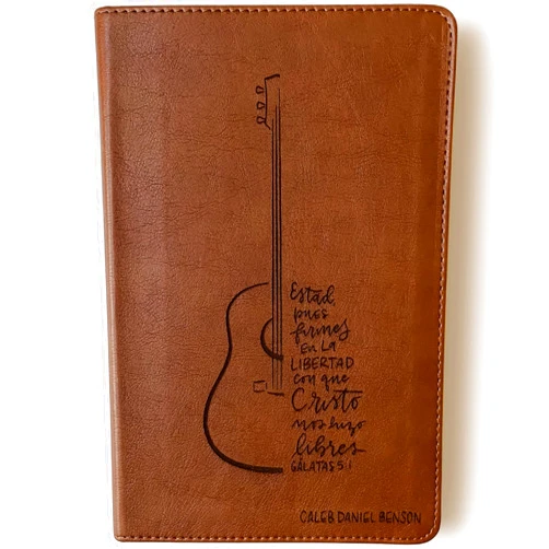 JOY CREATIVE Hand Lettered and Laser Engraved Spanish/English (RVR/ESV) Parallel Bible, Brown, Includes Option to add Engraved Name, Personalized Gift for Wedding, Baptism, Graduation or Birthday…