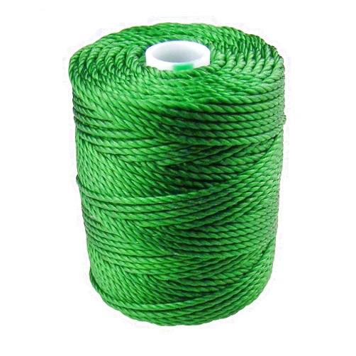C-Lon Tex 400 Heavy Weight Bead Cord, Green - 1.0mm, 39 Yard Spool
