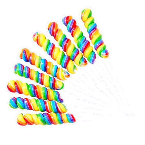 Oweiroi Twist Rainbow lollipops,Individually Wrapped Bulk, for Kid's Birthday Party Easter Candy Lollipop, 22Count