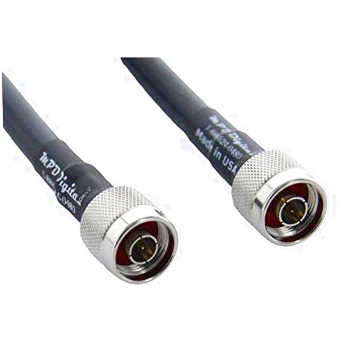 MPD Digital I LMR400 Times Microwave Coaxial Cable I N Male to N Male Connectors I Low Loss RF Coax I Jumper, CB, Ham Radio, Transmitters, Antenna I 50 FT