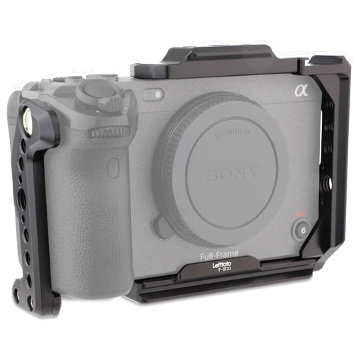 LEFTFOTO FX3 / FX30 Half Camera Cage with Removable Top NATO Rail - Modular Design Camera Protection Frame Rig with Arca Base Compatible with Sony FX3 FX30 Original XLR Handle DJI RS Gimbal