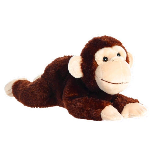 Aurora® Adorable Flopsie™ Chimp Stuffed Animal - Playful Ease - Timeless Companions - Brown 12 Inches