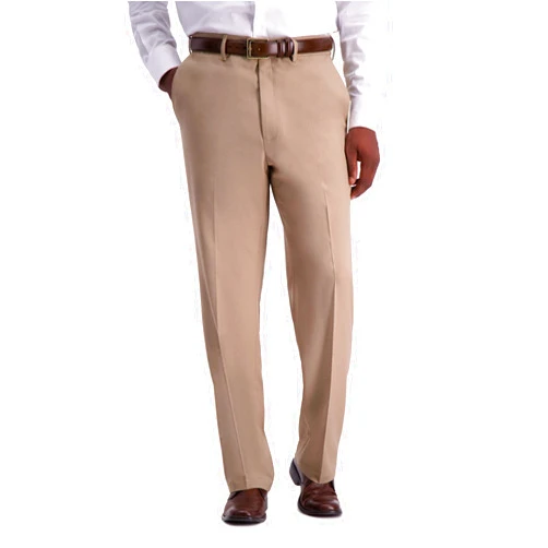 Haggar Men's Premium Comfort Classic Fit Flat Front Hidden Comfort Waistband Pant (Regular and Big & Tall Sizes)