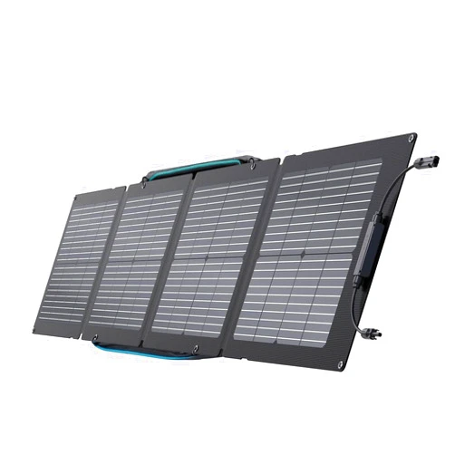 EF ECOFLOW 110W Portable Solar Panel, Foldable with Carry Case, High 23% Efficiency, IP68 Water & Dustproof Design for Camping, RVs, or Backyard Use