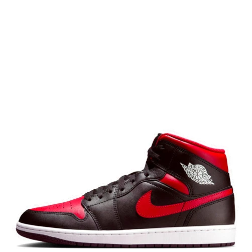 Nike Air Jordan 1 Mid Men's Shoes (DQ8426-067, Black/Summit White/Varsity Red)