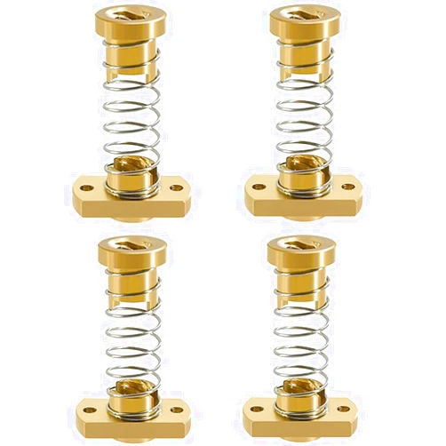 3Dman T8 Anti-Backlash Spring Loaded Nuts Elimination Gap Nut Z-axis for Upgrade Ender 3 Ender 3s Ender 3 Pro V2 CR-10 Tornado 3D Printer 8mm Acme Threaded Rod -4pcs