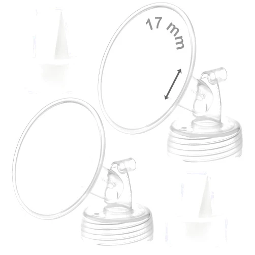 Maymom 17mm Flange and Duckbill Valve Compatible with Spectra S1 Spectra S2 Spectra 9 Plus Not Original Spectra Pump Parts Replace Spectra S2 Pump Parts Spectra Flange Spectra Duckbill Valve