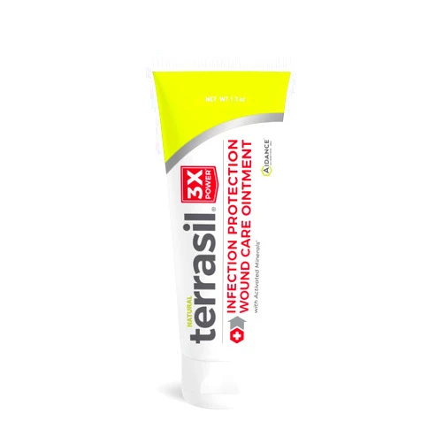 terrasil Wound Care 3X - Wound Healing Ointment, Infection Protection for Bed Sores, Pressure Sores, Ulcers, Blisters, Cuts, Scrapes, & Burns 1.7oz