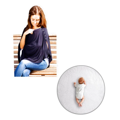 Byrd & Blume Nursing Cover and Organic Cotton Playmat
