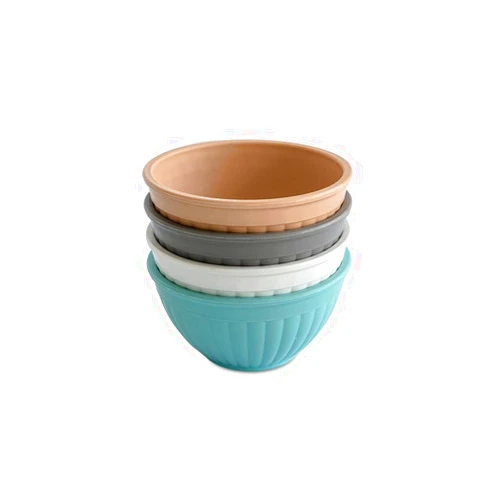 Nordic Ware Mini Prep and Serve Mixing Bowls Set, 4-Piece, Earth-Tones