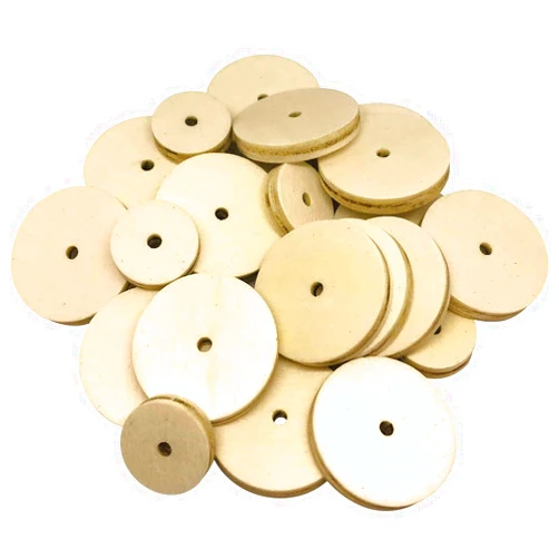 Teacher Created Resources Stem Basics, Wooden Wheels, Natural, Pack of 60