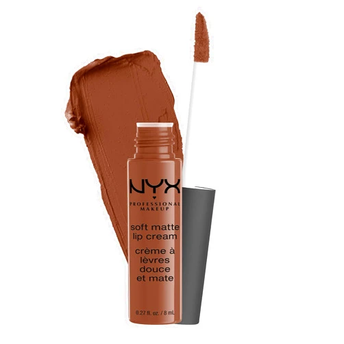 NYX PROFESSIONAL MAKEUP Soft Matte Lip Cream, Lightweight Liquid Lipstick - Berlin (Medium Warm Brown)