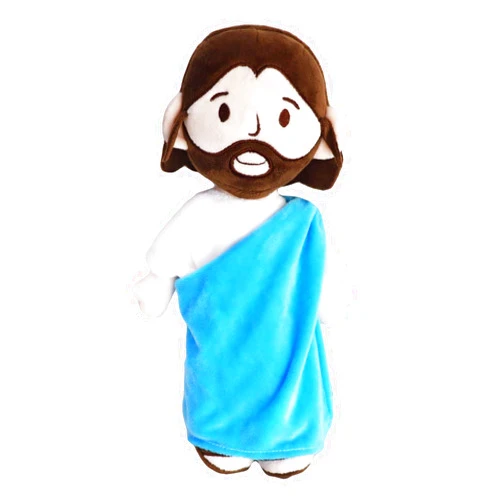 Yelakey Jesus Plush Doll Guardian Angel Stuffed Animal with Wings Baptism plushie Toy Gifts for Kids for Christening Religious Easter