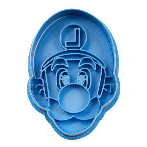 Cuticuter Luigi Mario Bros Cookie Cutter, Blue, 8 x 7 x 1.5 cm