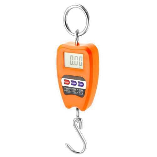 QWORK Hanging Weight Scale, 200kg/440lbs Digital Crane Scales Fish Weighing Scale Aluminum Housing LED Display Scale for Fishing, Weigh Luggage, Home Farm