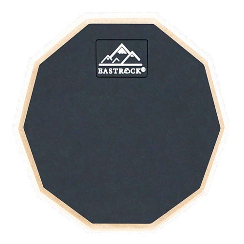EASTROCK Practice Drum Pad, 6 Inches Double Sided Silent Drum Pad, Rubber Dumb Drum for Beginners,Black