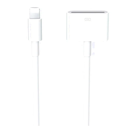 Belcompany [Apple MFi Certified] Lightning to 30 Pin Adapter for iPhone, 8 Pin to 30 Pin Charging and Data Transfer Converter Compatible with iPhone 14 13 12 11 Xs X 8 7 6 5 4 iPad iPod No Audio Support (White)