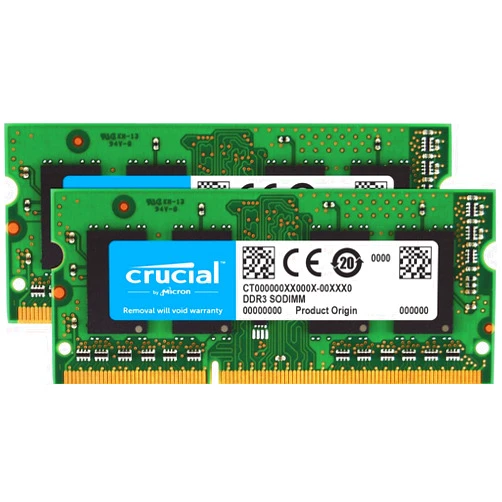 Crucial RAM 16GB Kit (2x8GB) DDR3 1600 MHz CL11 Laptop Memory CT2KIT102464BF160B
