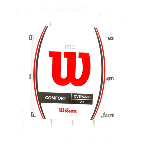 WILSON WRZ4016WH Pro Tennis Overgrip 12-Pack,White